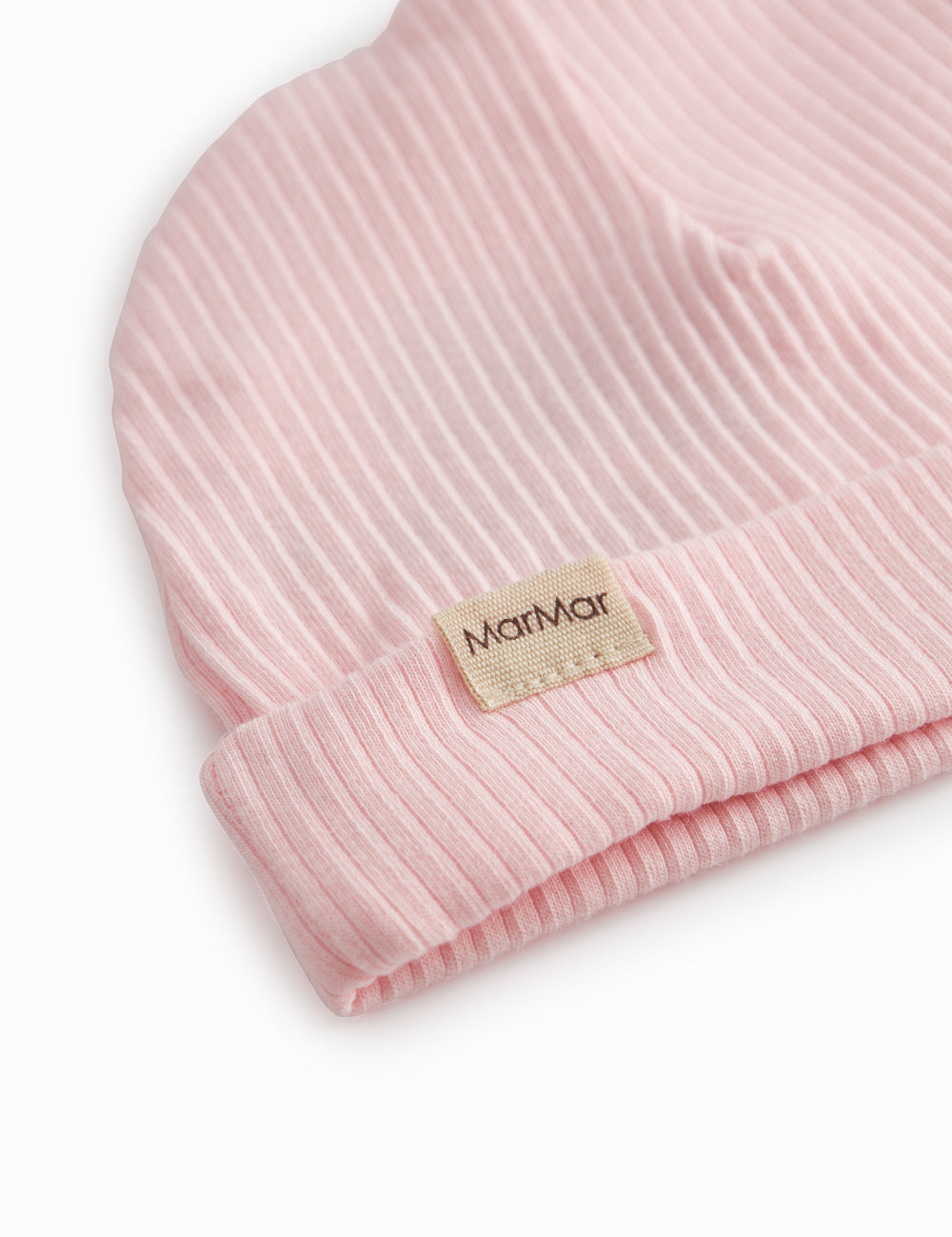  Lyserød modal hue med kant til nyfødt