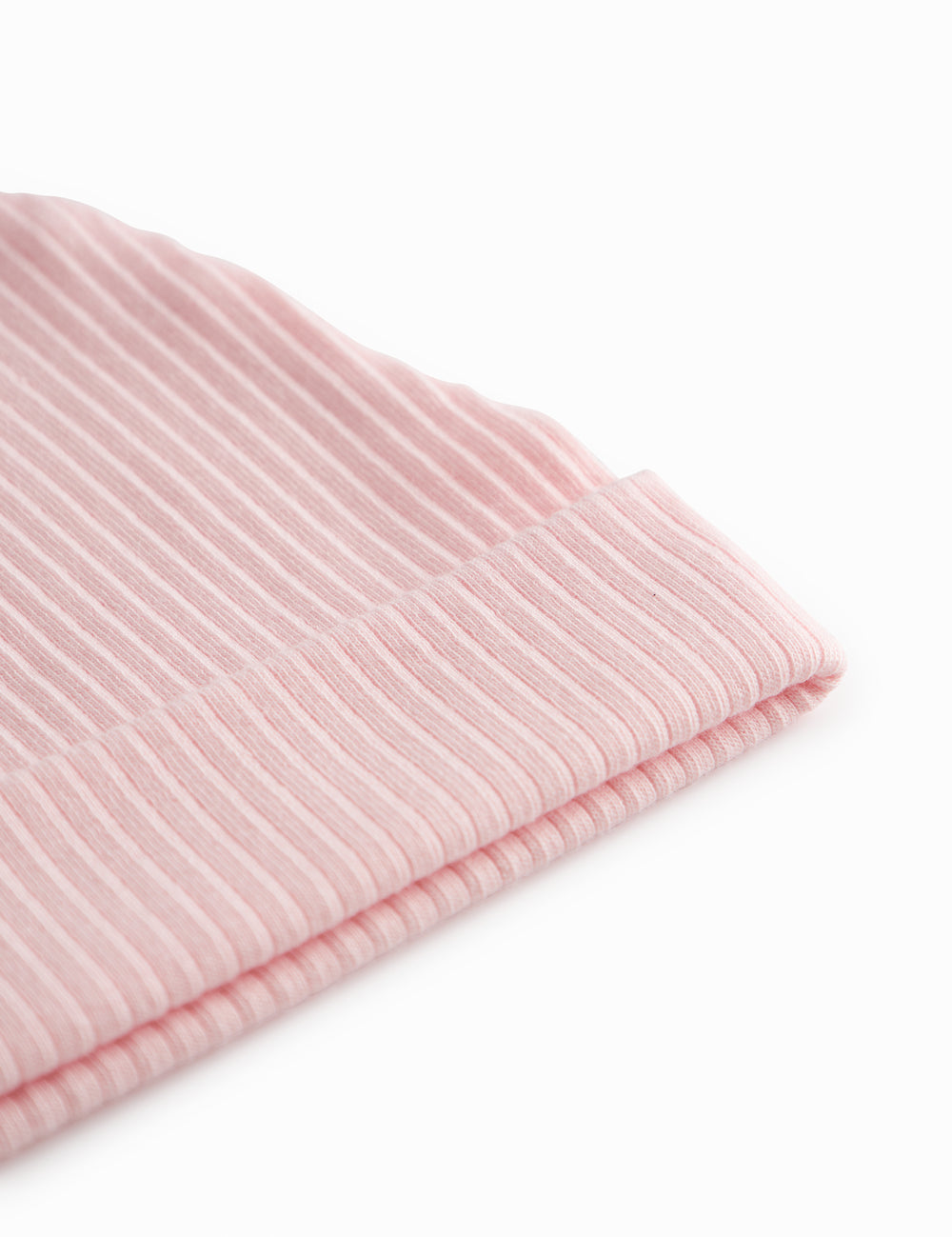  Lyserød modal hue med kant til nyfødt