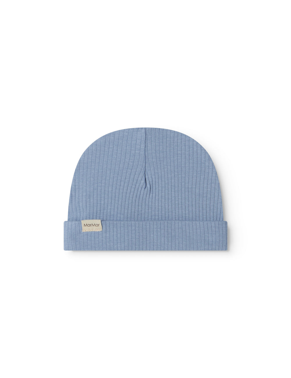  Lyseblå modal hue med kant til nyfødt