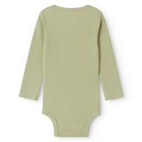 Lysegrøn langærmet baby bodystocking