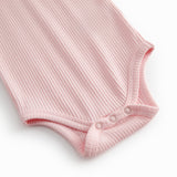 Lyserød langærmet baby bodystocking