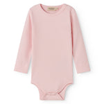 Lyserød langærmet baby bodystocking