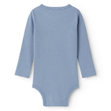 Lyseblå langærmet baby bodystocking