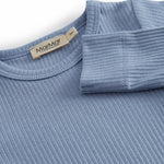 Lyseblå langærmet baby bodystocking