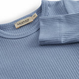 Lyseblå langærmet baby bodystocking