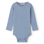 Lyseblå langærmet baby bodystocking