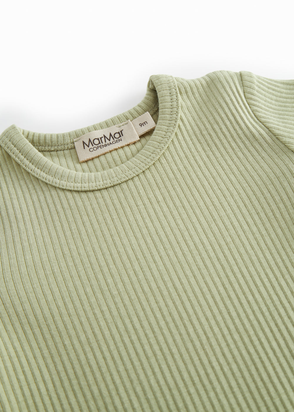 Lysegrøn kortærmet baby bodystocking