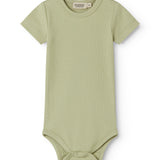 Lysegrøn kortærmet baby bodystocking