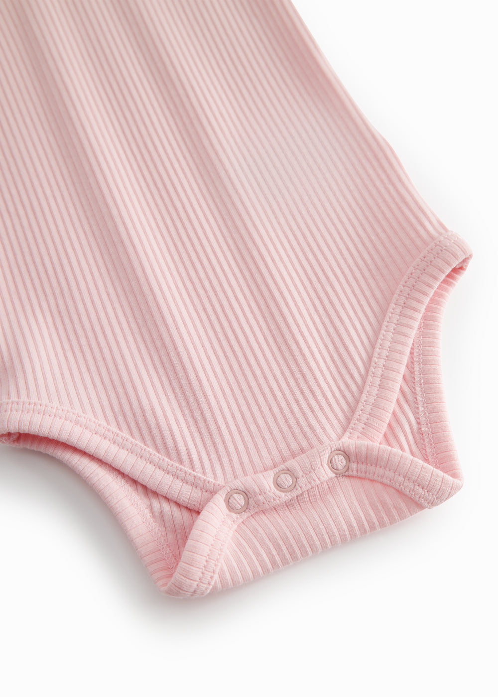 Lyserød kortærmet baby bodystocking