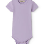 Lilla kortærmet baby bodystocking i modal