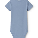 Lyseblå kortærmet baby bodystocking