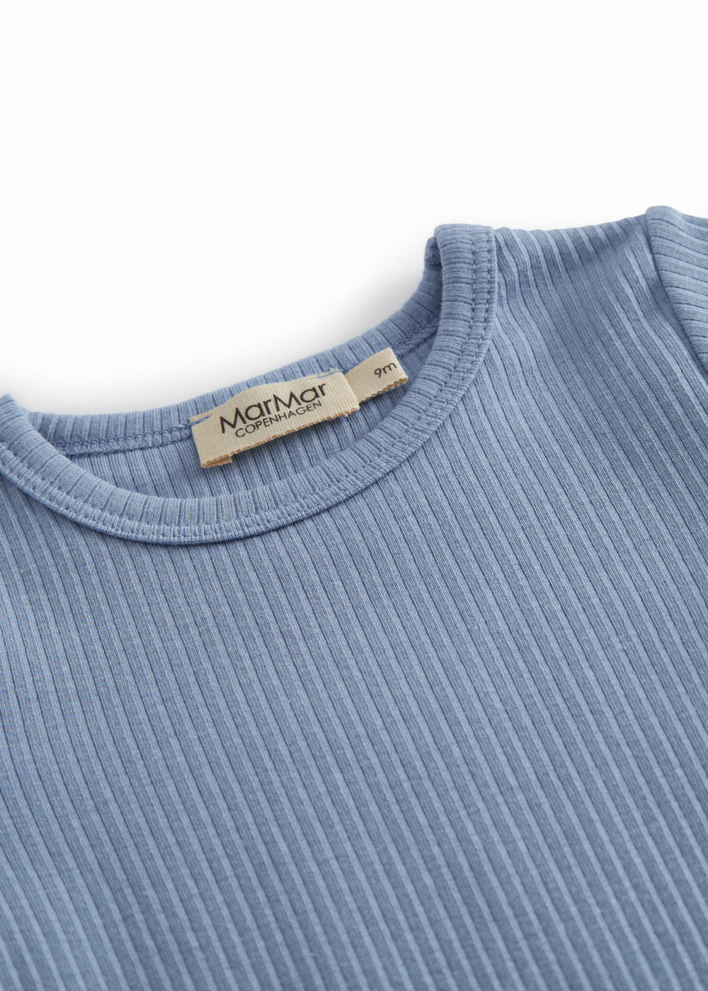 Lyseblå kortærmet baby bodystocking