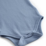 Lyseblå kortærmet baby bodystocking