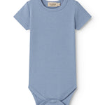 Lyseblå kortærmet baby bodystocking