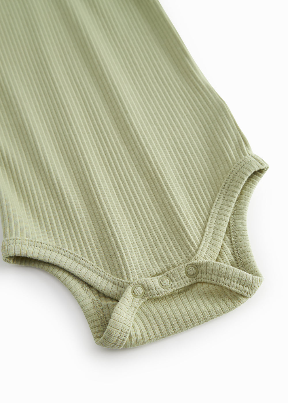 Lysegrøn modal baby bodystocking uden ærmer