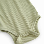 Lysegrøn modal baby bodystocking uden ærmer