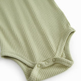 Lysegrøn modal baby bodystocking uden ærmer