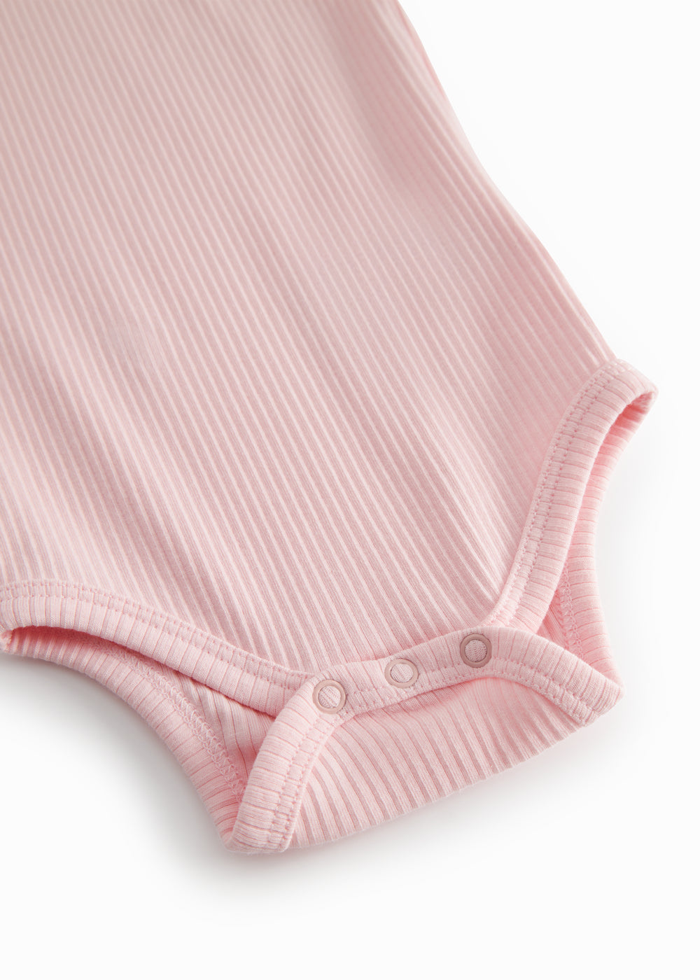 Lyserød modal baby bodystocking uden ærmer