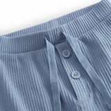 Lyseblå baby bloomers med stolpe knaplukning