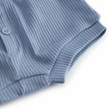 Lyseblå baby bloomers med stolpe knaplukning