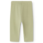 Lysegrøne babybukser i ribstrikket modal