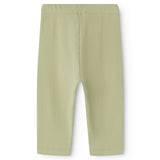 Lysegrøne babybukser i ribstrikket modal