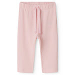 Lyseblå babybukser i ribstrikket modal