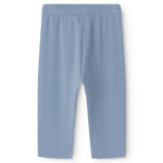 Lyseblå babybukser i ribstrikket modal