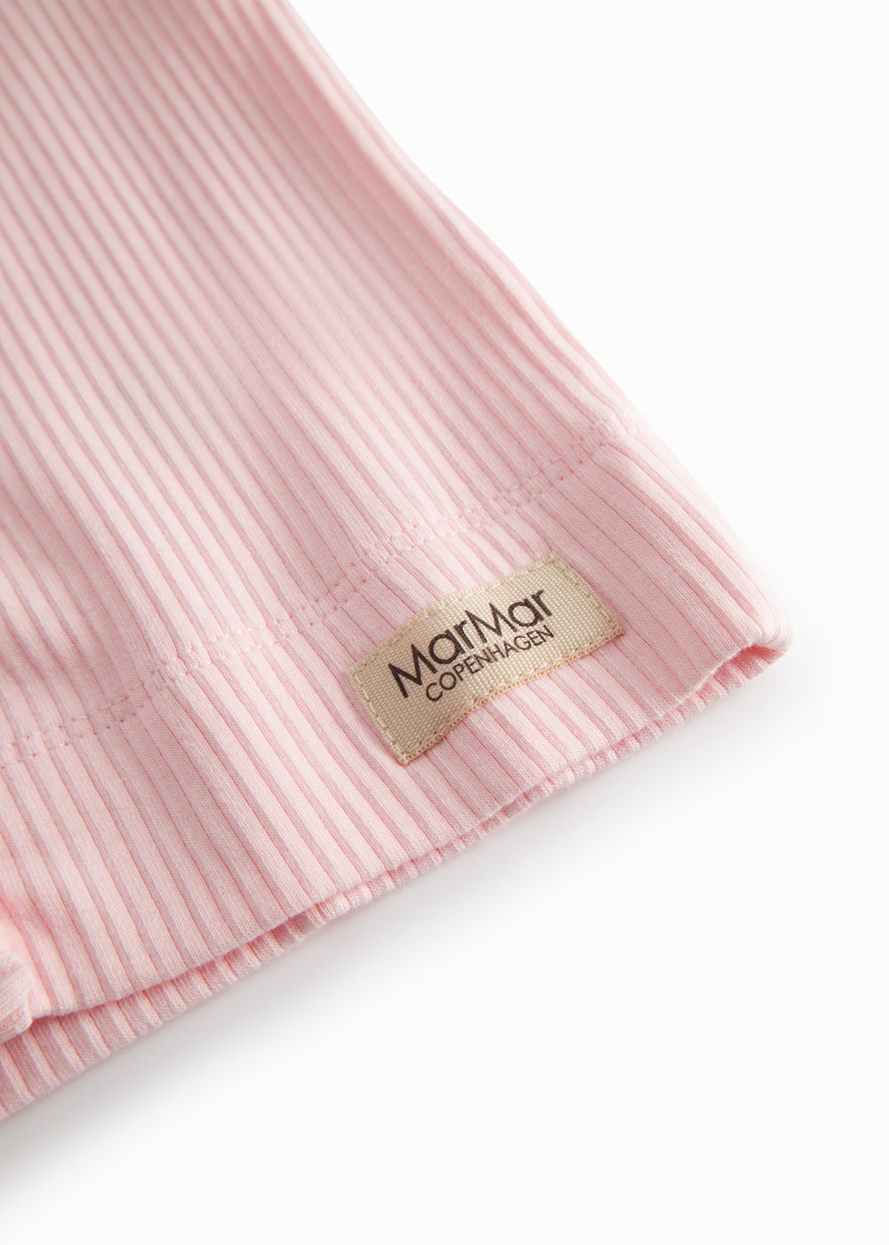 Langærmet lyserød modal baby cardigan med knapper