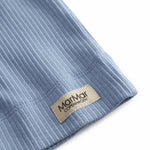 Langærmet lyseblå modal baby cardigan med knapper