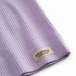 Modal ribstrikket undertrøje til børn i lila nuance med stolpe knaplukning