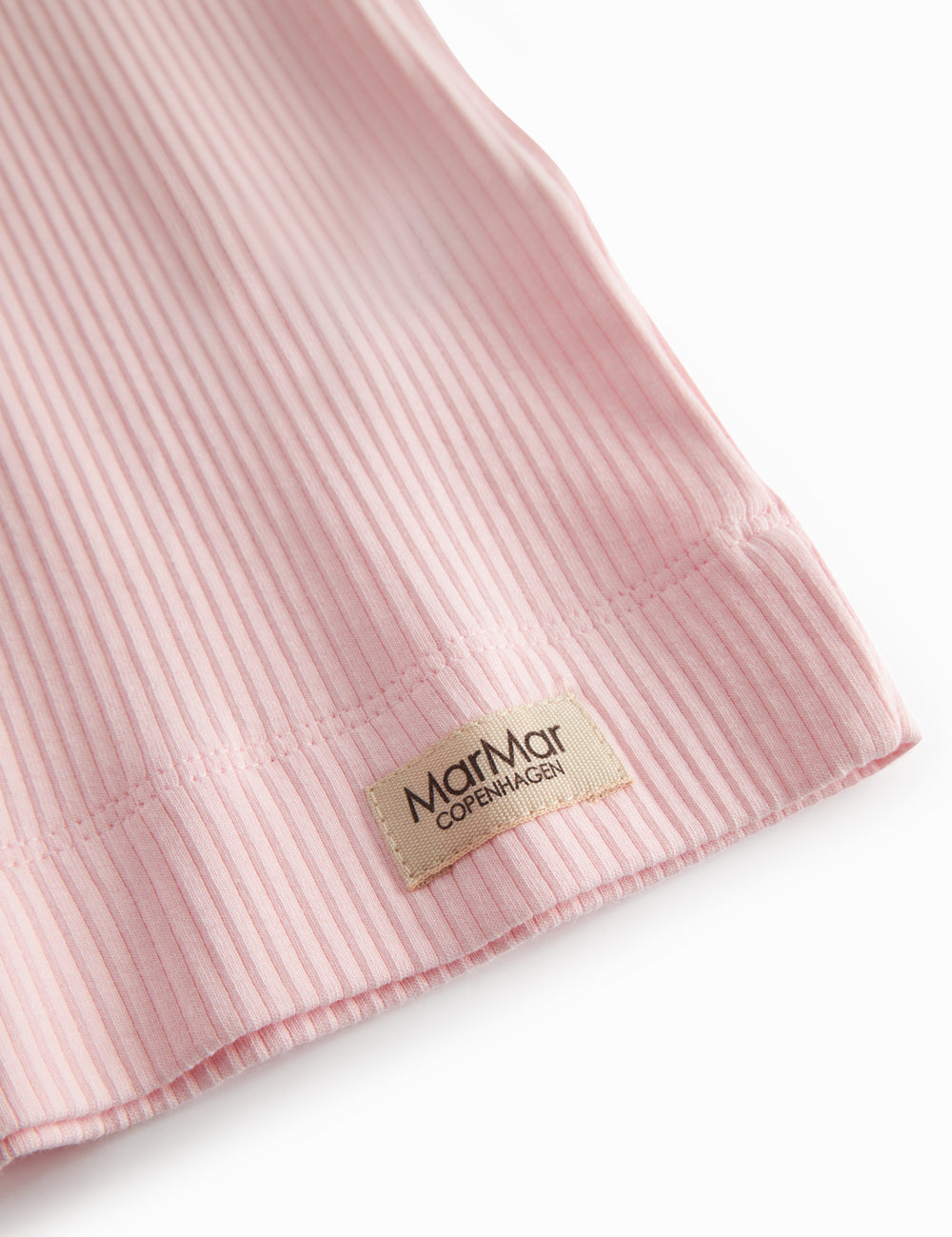 Langærmet lyserød modal t-shirt til børn med stolpe knaplukning