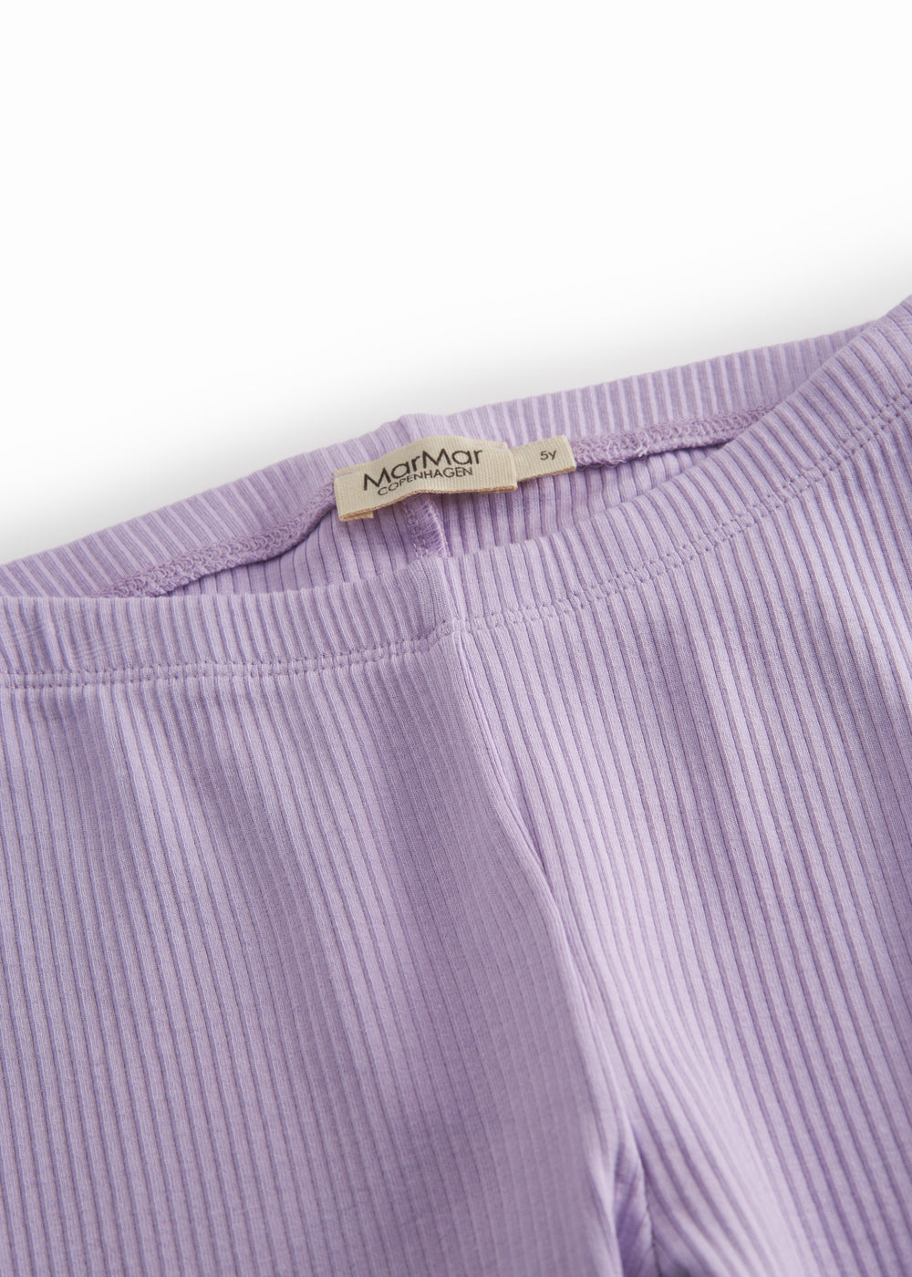 Lilla ribstrikket modal leggings til børn