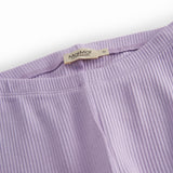 Lilla ribstrikket modal leggings til børn