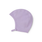 Lilla ribstrikket hue til baby