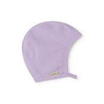 Lilla ribstrikket hue til baby