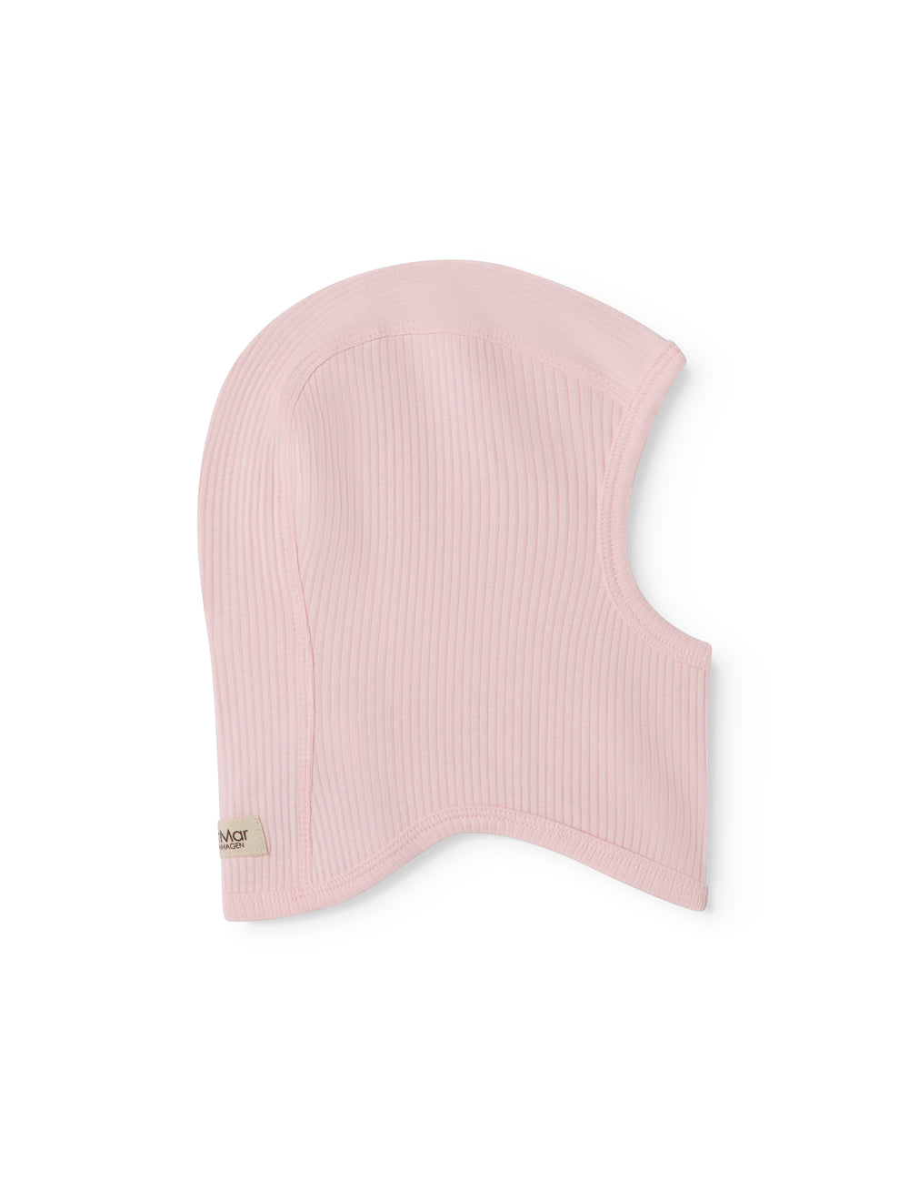 Lyserød ribbet elefanthue til baby