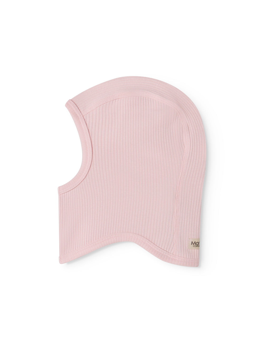 Lyserød ribbet elefanthue til baby