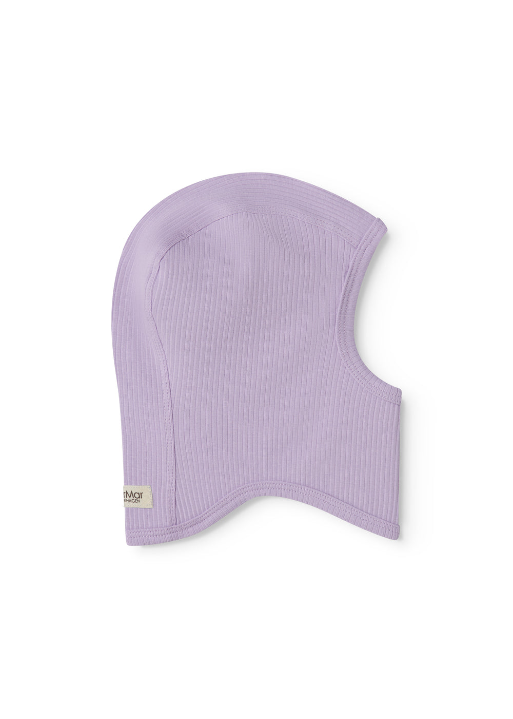 Lilla ribstrikket elefanthue til baby