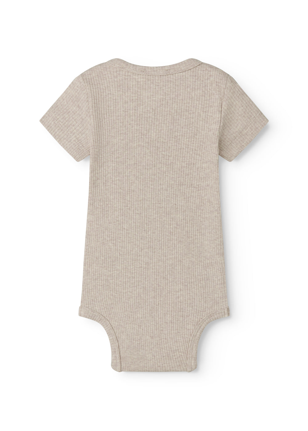 Kortærmet baby modal bodystocking med stolpe knaplukning