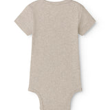 Kortærmet baby modal bodystocking med stolpe knaplukning