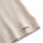 Ribstrikket beige modal undertrøje til børn