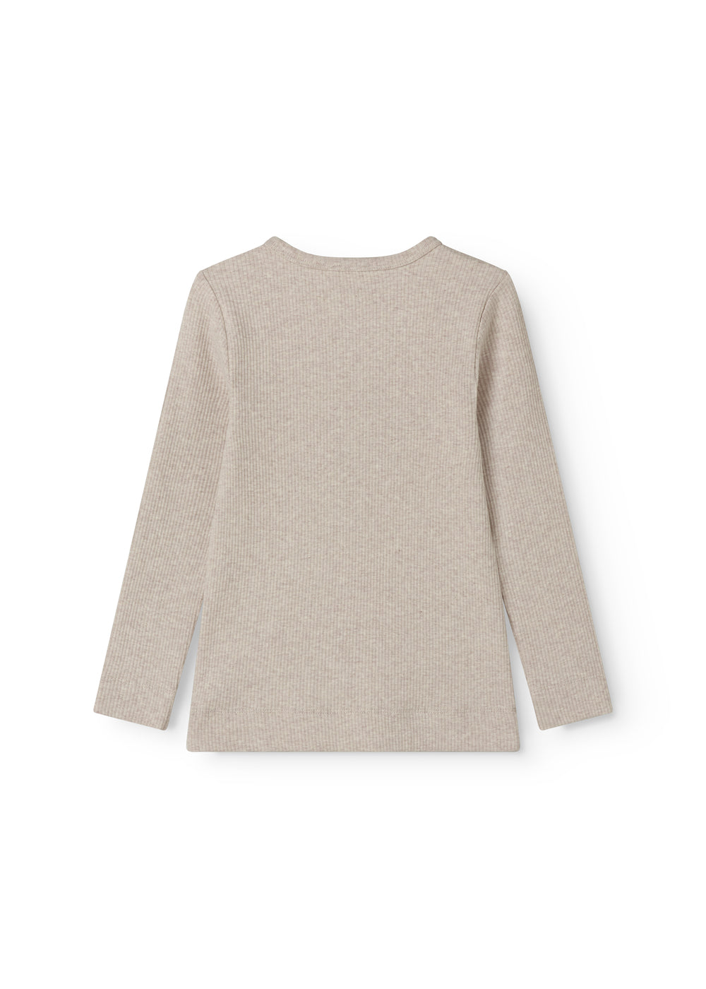 Beige langærmet modal t-shirt til børn