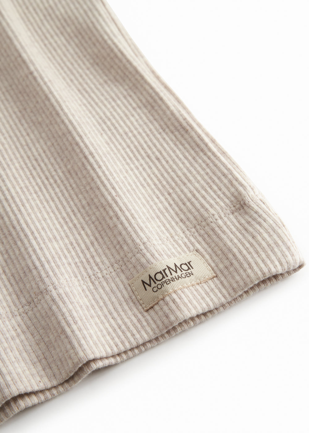 Beige langærmet modal t-shirt til børn