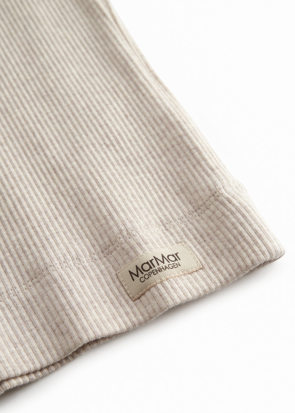 Beige kortærmet modal t-shirt til børn