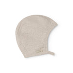 Beige baby modal hue med trykknap