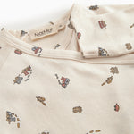 Heldragt til nyfødt med tog print