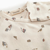 Heldragt til nyfødt med tog print