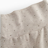 Beige baby bukser til de nyfødte med et sødt print