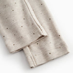 Beige baby bukser til de nyfødte med et sødt print